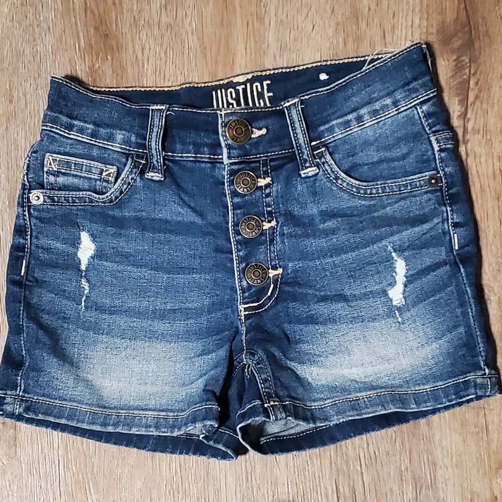 Girls Justice High Waisted Shorts